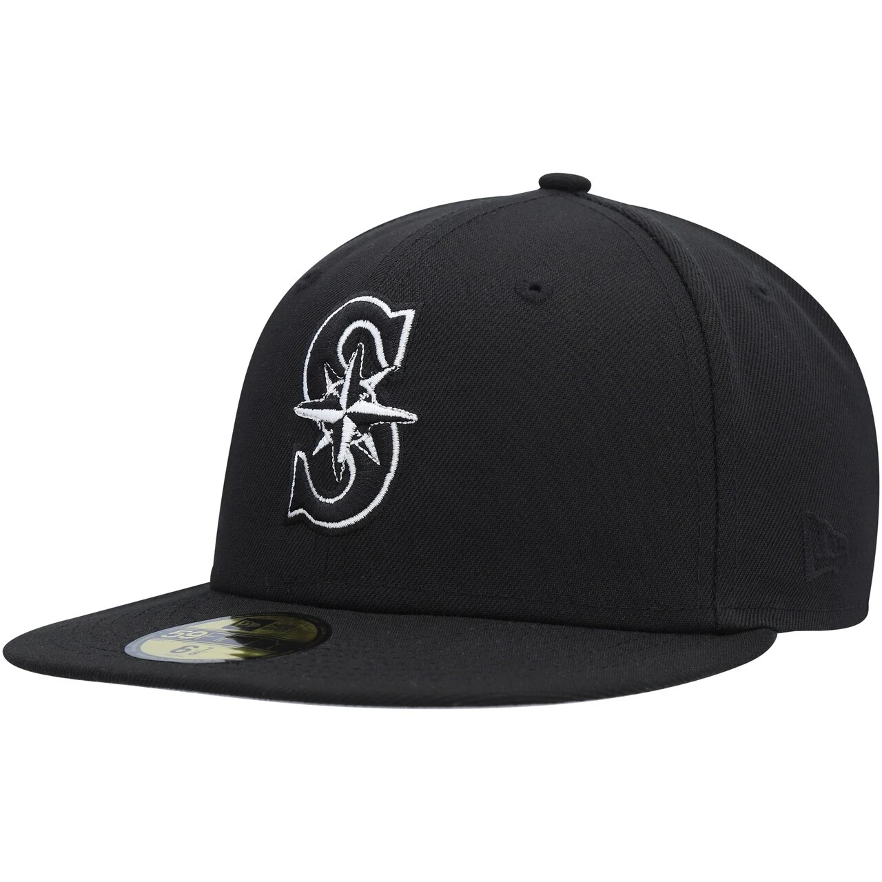 Men's Seattle Mariners New Era Black On Black Dub 59FIFTY Fitted Hat 1 Men's Seattle Mariners New Era Black On Black Dub 59FIFTY Fitted Hat