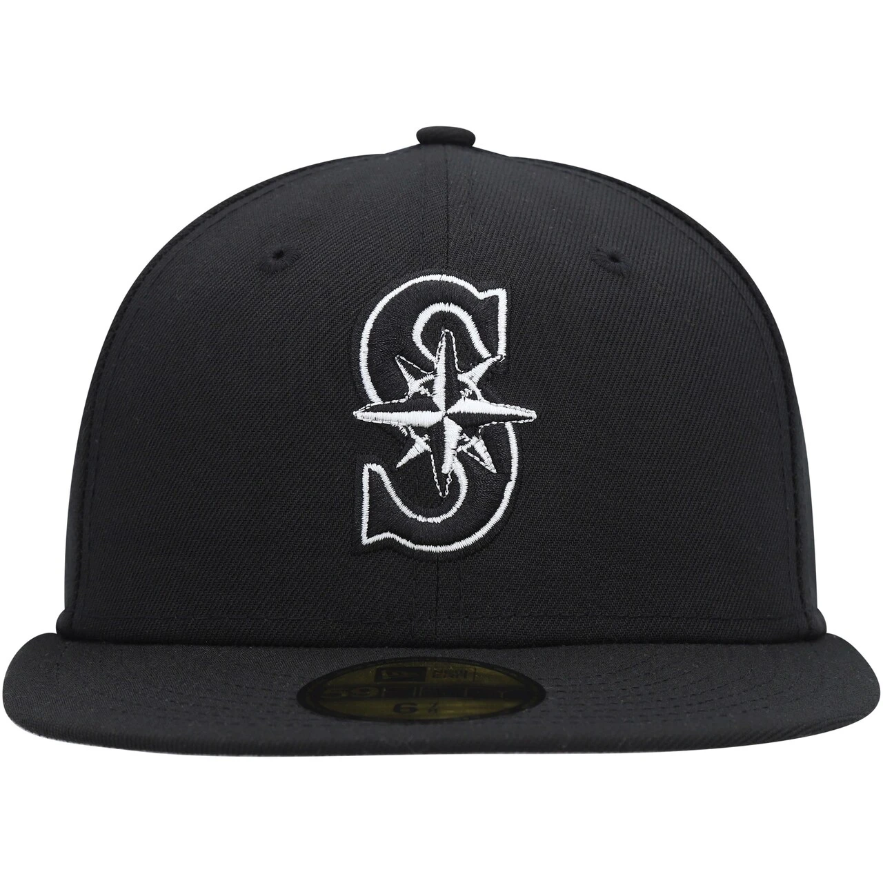 Men's Seattle Mariners New Era Black On Black Dub 59FIFTY Fitted Hat 2 Men's Seattle Mariners New Era Black On Black Dub 59FIFTY Fitted Hat - Image 2