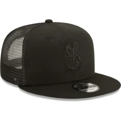 Men's Seattle Mariners New Era Blackout Trucker 9FIFTY Snapback Hat 6 Men's Seattle Mariners New Era Blackout Trucker 9FIFTY Snapback Hat -BaseballCap Hub Store mens new era seattle mariners blackout trucker 9fifty snapback hat pi4416000 altimages ff 4416137 2add53ef9e5efeed4943alt3 full