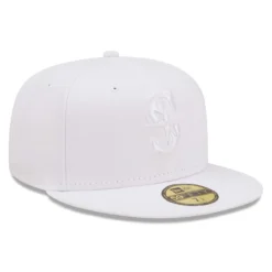 Men's Seattle Mariners New Era White On White 59FIFTY Fitted Hat 6 Men's Seattle Mariners New Era White On White 59FIFTY Fitted Hat -BaseballCap Hub Store mens new era seattle mariners white on white 59fifty fitted hat pi4731000 altimages ff 4731078 9f1da7bae6294818e725alt3 full