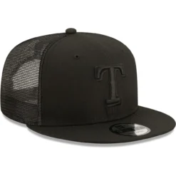Men's Texas Rangers New Era Blackout Trucker 9FIFTY Snapback Hat -BaseballCap Hub Store mens new era texas rangers blackout trucker 9fifty snapback hat pi4416000 altimages ff 4416141 847e6d3780e5c4be635balt3 full