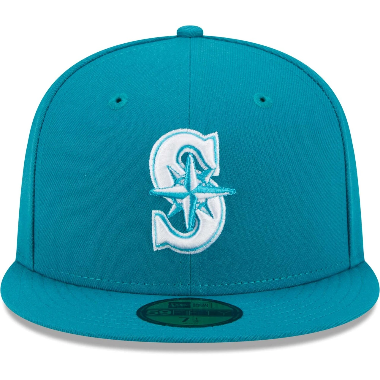 Men's Seattle Mariners New Era Turquoise 59FIFTY Fitted Hat 2 Men's Seattle Mariners New Era Turquoise 59FIFTY Fitted Hat - Image 2
