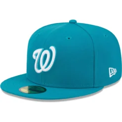 Men's Washington Nationals New Era Turquoise 59FIFTY Fitted Hat