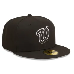 Men's Washington Nationals New Era Black On Black Dub 59FIFTY Fitted Hat -BaseballCap Hub Store mens new era washington nationals black on black dub 59fifty fitted hat ss5 p 4799937pv 3u yra0dfwqux0dgmebkyqcv hq3x8wpf5pepyzfjo7ye