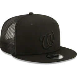 Men's Washington Nationals New Era Blackout Trucker 9FIFTY Snapback Hat -BaseballCap Hub Store mens new era washington nationals blackout trucker 9fifty snapback hat pi4416000 altimages ff 4416136 a073ae81b3a17b8b9caaalt3 full