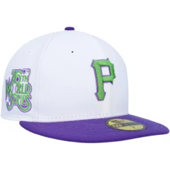 Men's Pittsburgh Pirates New Era White 1979 World Series Side Patch 59FIFTY Fitted Hat