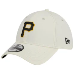 Men's Pittsburgh Pirates New Era White Chrome Team Classic 39THIRTY Flex Hat