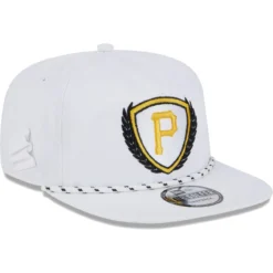 Men's Pittsburgh Pirates New Era White Golfer Tee 9FIFTY Snapback Hat