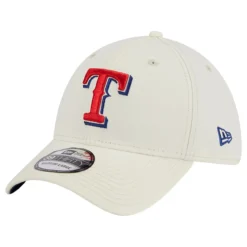 Men's Texas Rangers New Era White Chrome Team Classic 39THIRTY Flex Hat