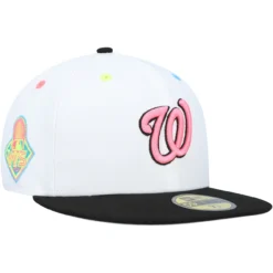Men's Washington Nationals New Era White 2019 World Series Neon Eye 59FIFTY Fitted Hat