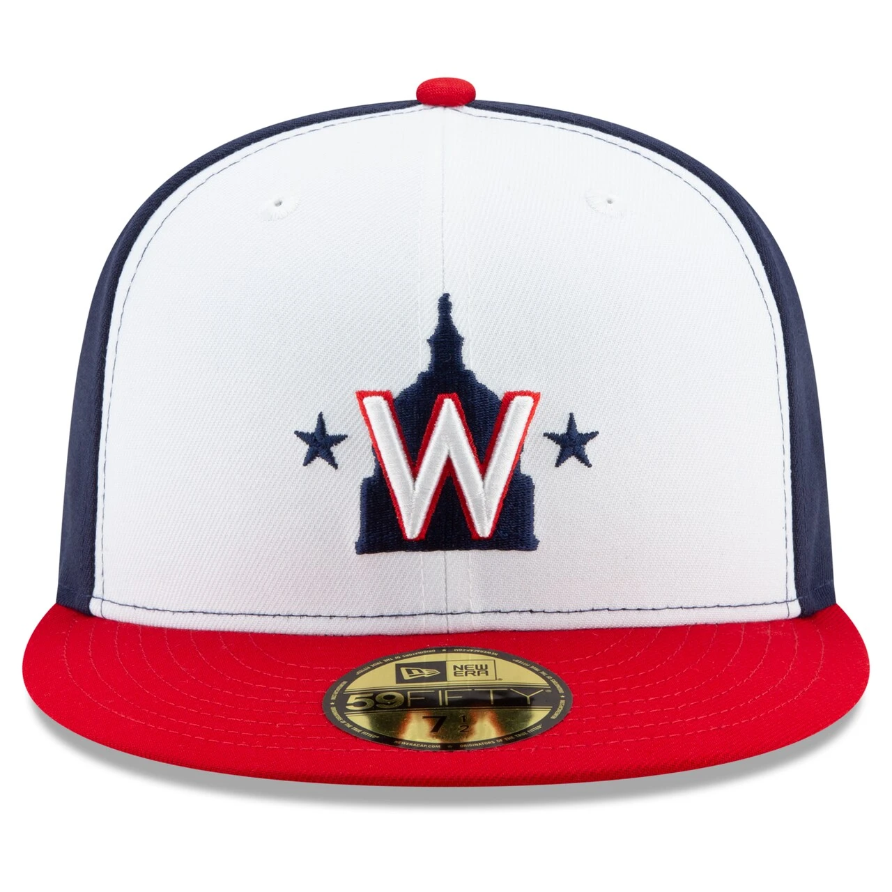 Men's Washington Nationals New Era White Alternate 2 2020 Authentic Collection On-Field 59FIFTY Fitted Hat 2 Men's Washington Nationals New Era White Alternate 2 2020 Authentic Collection On-Field 59FIFTY Fitted Hat - Image 2