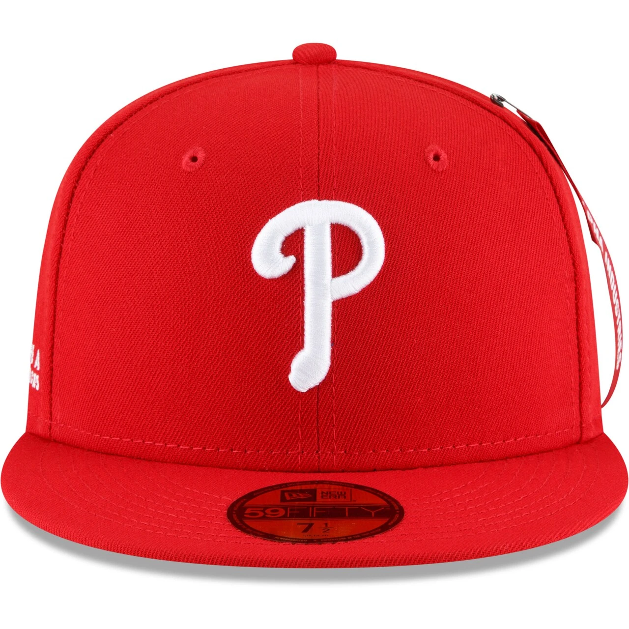 Men's Philadelphia Phillies New Era X Alpha Industries Red 59FIFTY Fitted Hat 2 Men's Philadelphia Phillies New Era X Alpha Industries Red 59FIFTY Fitted Hat - Image 2