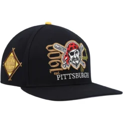 Men's Pittsburgh Pirates Pro Standard Black Cooperstown Collection Years Snapback Hat