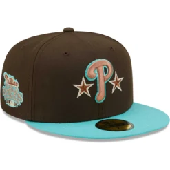 Men's Philadelphia Phillies New Era Brown/Mint Walnut Mint 59FIFTY Fitted Hat