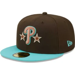 Men's Philadelphia Phillies New Era Brown/Mint Walnut Mint 59FIFTY Fitted Hat -BaseballCap Hub Store mint philadelphia phillies walnut mint 59fifty fitted hat ss5 p 4937144pv 3u exe2skclhuqkiqbxnoqvv h0iunxglzbzmxeqyabjv