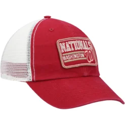 Men's Washington Nationals '47 Red/Natural Off Ramp Clean Up Trucker Adjustable Hat -BaseballCap Hub Store natural washington nationals off ramp clean up trucker adjustable hat pi4249000 altimages ff 4249674 abc677bd2c541319ed3dalt3 full