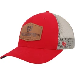 Men's Washington Nationals '47 Red/Natural Rawhide Trucker Snapback Hat