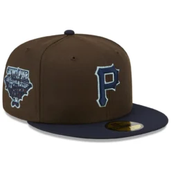 Men's Pittsburgh Pirates New Era Brown/Navy 2006 All Star Game Walnut 9FIFTY Fitted Hat