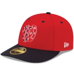Men's Washington Nationals New Era Red/Navy Alternate Authentic Collection On-Field Low Profile 59FIFTY Fitted Hat