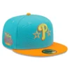 Men's Philadelphia Phillies New Era Blue/Orange Vice Highlighter 59FIFTY Fitted Hat