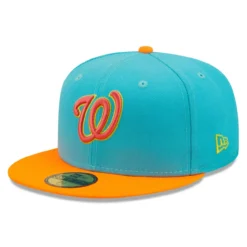 Men's Washington Nationals New Era Blue/Orange Vice Highlighter 59FIFTY Fitted Hat -BaseballCap Hub Store orange washington nationals vice highlighter 59fifty fitted hat ss5 p 4793710pv 3u 7m3qnjmatzbt2yppgd3rv 6pmkgawkqvmskndrgnw9