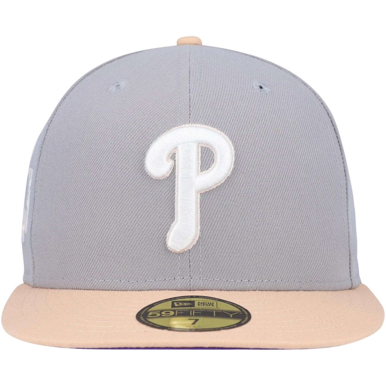 Men's Philadelphia Phillies New Era Gray/Peach 1996 MLB All-Star Game Purple Undervisor 59FIFTY Fitted Hat 2 Men's Philadelphia Phillies New Era Gray/Peach 1996 MLB All-Star Game Purple Undervisor 59FIFTY Fitted Hat - Image 2