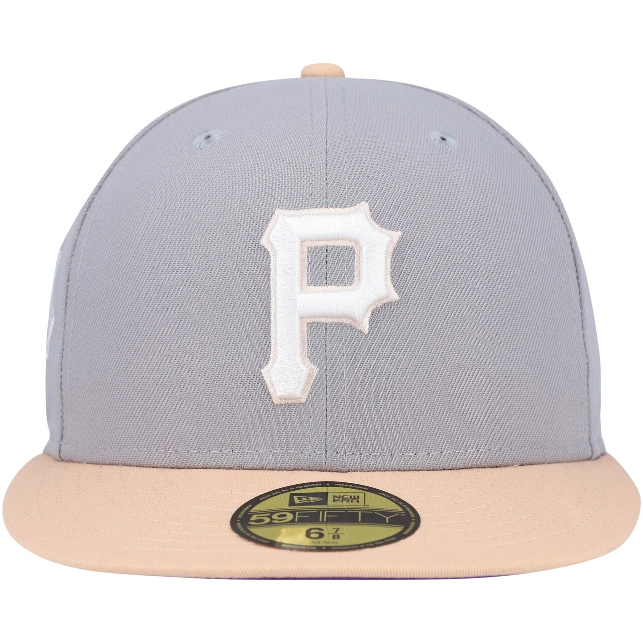 Men's Pittsburgh Pirates New Era Gray/Peach 2006 MLB All-Star Game Purple Undervisor 59FIFTY Fitted Hat 2 Men's Pittsburgh Pirates New Era Gray/Peach 2006 MLB All-Star Game Purple Undervisor 59FIFTY Fitted Hat - Image 2