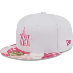 Men's Washington Nationals New Era White/Pink Flamingo 59FIFTY Fitted Hat