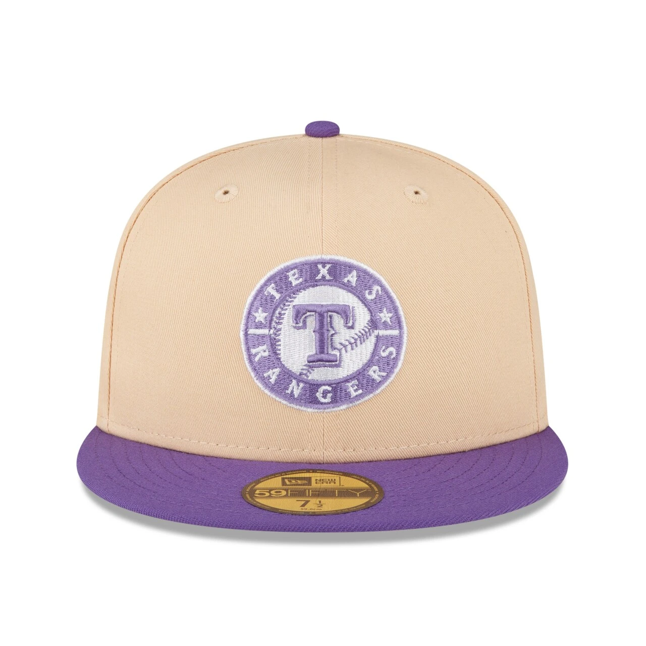 Men's Texas Rangers New Era Peach/Purple 2010 World Series Side Patch 59FIFTY Fitted Hat 2 Men's Texas Rangers New Era Peach/Purple 2010 World Series Side Patch 59FIFTY Fitted Hat - Image 2