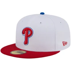 Men's Philadelphia Phillies New Era White/Red Undervisor 59FIFTY Fitted Hat -BaseballCap Hub Store red philadelphia phillies undervisor 59fifty fitted hat ss5 p 200016048pv 3u meydbakkeusty7yahmlav fezplu88enps82dm0hck