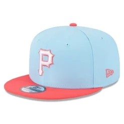 Men's Pittsburgh Pirates New Era Light Blue/Red Spring Basic Two-Tone 9FIFTY Snapback Hat