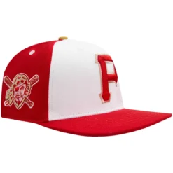 Men's Pittsburgh Pirates Pro Standard White/Red Strawberry Ice Cream Drip Snapback Hat