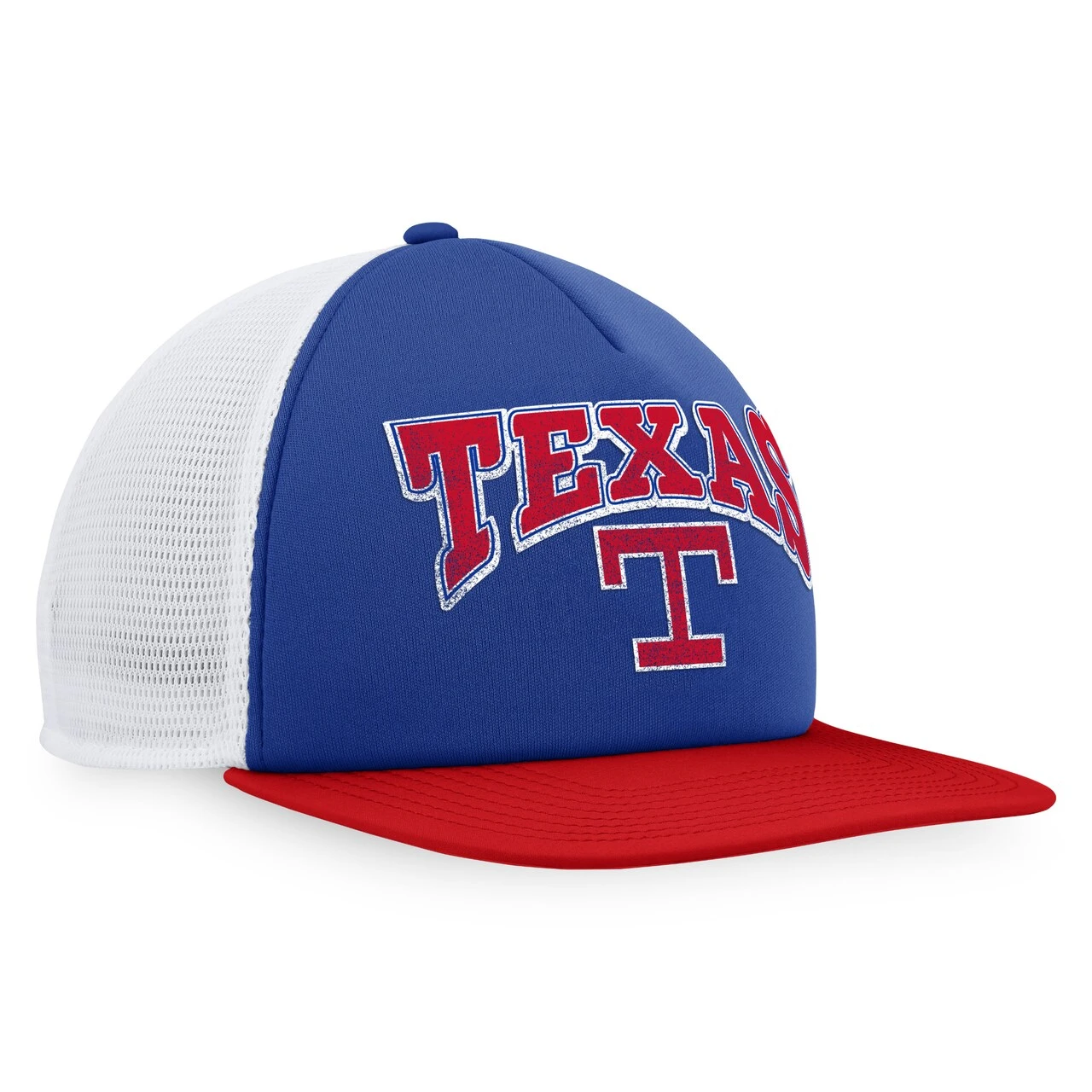 Men's Texas Rangers Fanatics Branded Royal/Red Heritage Foam Front Trucker Snapback Hat 3 Men's Texas Rangers Fanatics Branded Royal/Red Heritage Foam Front Trucker Snapback Hat - Image 3