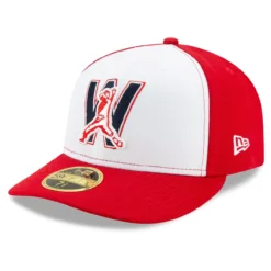 Men's Washington Nationals New Era White/Red Alternate 2020 Authentic Collection On-Field Low Profile Fitted Hat