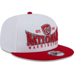 Men's Washington Nationals New Era White/Red Crest 9FIFTY Snapback Hat -BaseballCap Hub Store red washington nationals crest 9fifty snapback hat ss5 p 5001325pv 3u arnogkj7s9huyiuuskhmv acj5nxmuamowxa7wtuqy