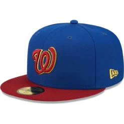 Men's Washington Nationals New Era Royal/Red Logo Primary Jewel Gold Undervisor 59FIFTY Fitted Hat -BaseballCap Hub Store red washington nationals logo primary jewel gold undervisor 59fifty fitted hat pi4858000 altimages ff 4858258 80beef4ebe886694dcf6alt3 full
