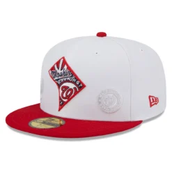 Men's Washington Nationals New Era White/Red State 59FIFTY Fitted Hat