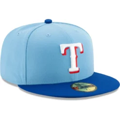 Men's Texas Rangers New Era Light Blue/Royal On-Field Authentic Collection 59FIFTY Fitted Hat -BaseballCap Hub Store royal on field authentic collection 59fifty fitted hat pi3757000 altimages ff 3757331 7b70749eb1e2920d4973alt3 full