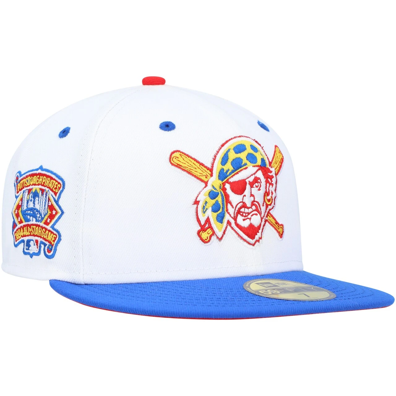 Men's Pittsburgh Pirates New Era White/Royal 1994 MLB All-Star Game Cherry Lolli 59FIFTY Fitted Hat 1 Men's Pittsburgh Pirates New Era White/Royal 1994 MLB All-Star Game Cherry Lolli 59FIFTY Fitted Hat