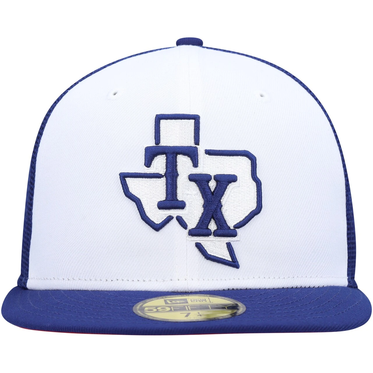 Men's Texas Rangers New Era White/Royal 2023 On-Field Batting Practice 59FIFTY Fitted Hat 2 Men's Texas Rangers New Era White/Royal 2023 On-Field Batting Practice 59FIFTY Fitted Hat - Image 2