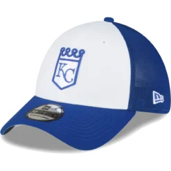 Men's Kansas City Royals New Era Royal/White 2023 On-Field Batting Practice 39THIRTY Flex Hat