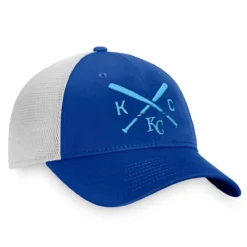 Men's Kansas City Royals Fanatics Branded Royal/White Iconic Cross Bat Trucker Snapback Hat -BaseballCap Hub Store white kansas city royals iconic cross bat trucker snapback hat pi4367000 altimages ff 4367041 abaa34fc740043fd915balt3 full