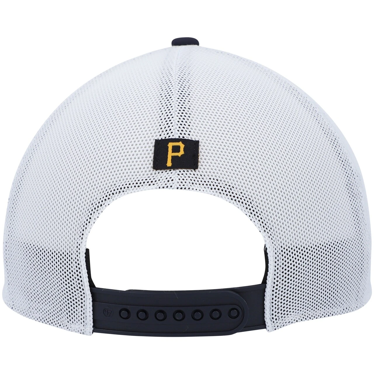 Men's Pittsburgh Pirates '47 Navy/White Flag Fill Trucker Snapback Hat 4 Men's Pittsburgh Pirates '47 Navy/White Flag Fill Trucker Snapback Hat - Image 4