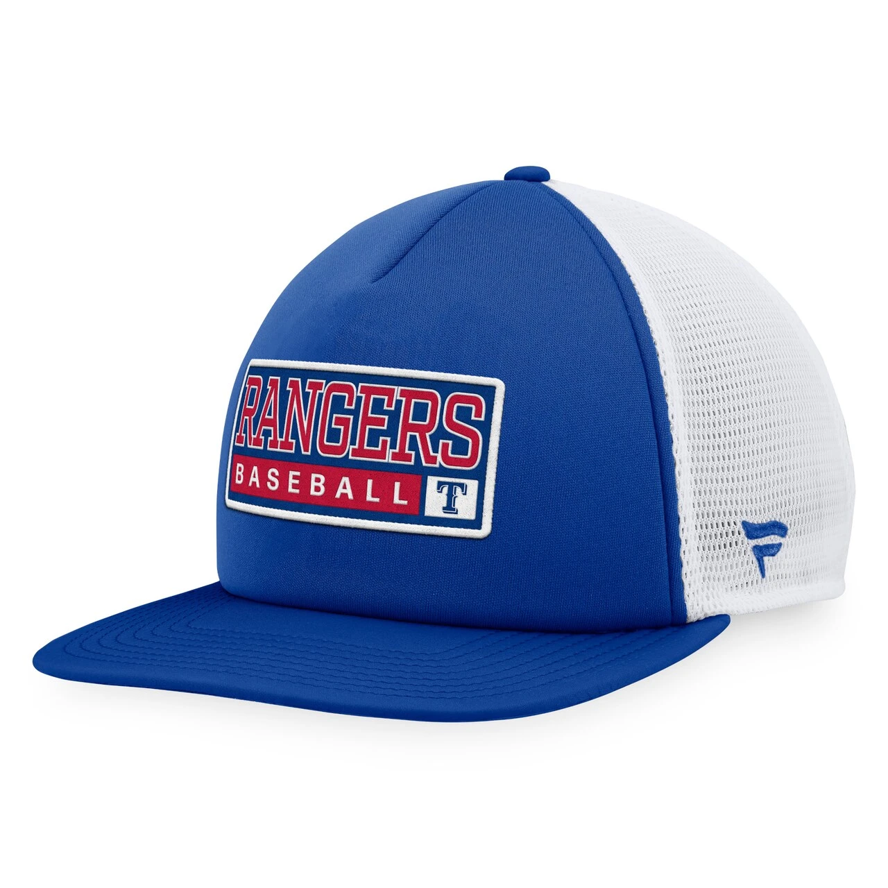 Men's Texas Rangers Majestic Royal/White Foam Trucker Snapback Hat 1 Men's Texas Rangers Majestic Royal/White Foam Trucker Snapback Hat