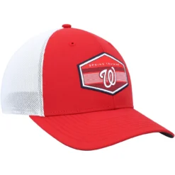 Men's Washington Nationals '47 Red/White Spring Training Burgess Trucker Snapback Hat -BaseballCap Hub Store white washington nationals spring training burgess trucker snapback hat ss5 p 4935128pv 3u ykhaj9opnhyjoxjy1nfqv mj3nlgifvylnju1uowqy