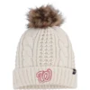 Women's Washington Nationals '47 Cream Meeko Cuffed Knit Hat With Pom