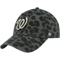 Women's Washington Nationals '47 Green Bagheera Clean Up Adjustable Hat