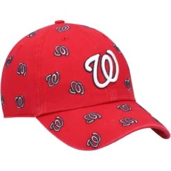 Women's Washington Nationals '47 Red Confetti Clean Up Adjustable Hat -BaseballCap Hub Store womens 47 red washington nationals confetti clean up adjustable hat pi4160000 altimages ff 4160505 c33834b4793345206e50alt3 full