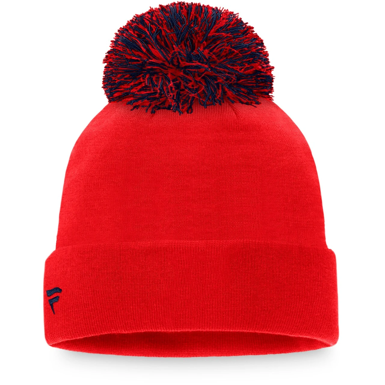 Women's Washington Nationals Fanatics Branded Red Script Cuffed Knit Hat With Pom 2 Women's Washington Nationals Fanatics Branded Red Script Cuffed Knit Hat With Pom - Image 2