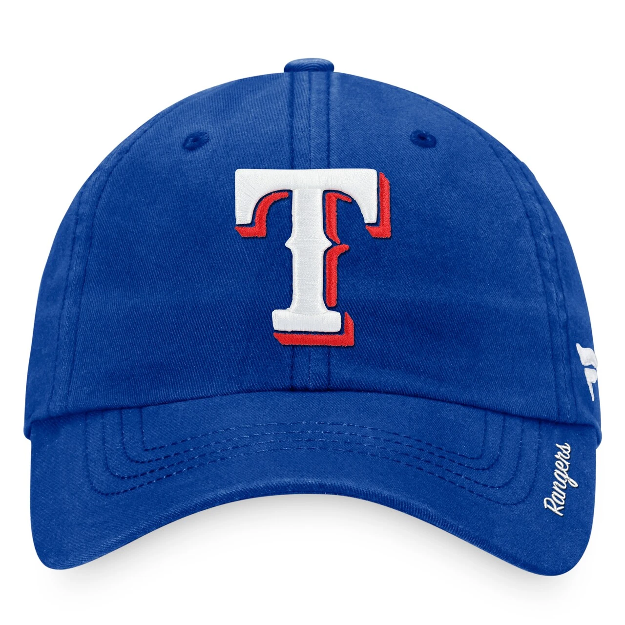 Women's Texas Rangers Fanatics Branded Royal Team Core Adjustable Hat - Image 2